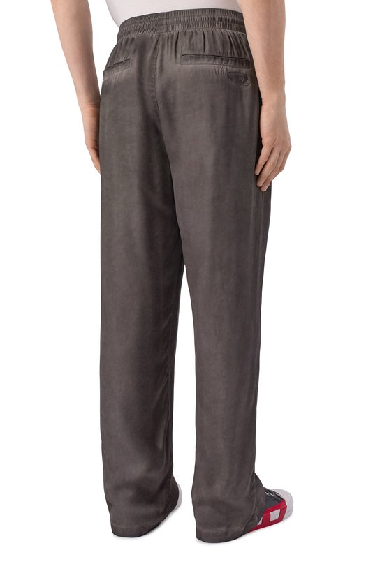 Брюки из вискозы Diesel A20500/0ALBG Серый  A20500/0ALBG Фото 4
