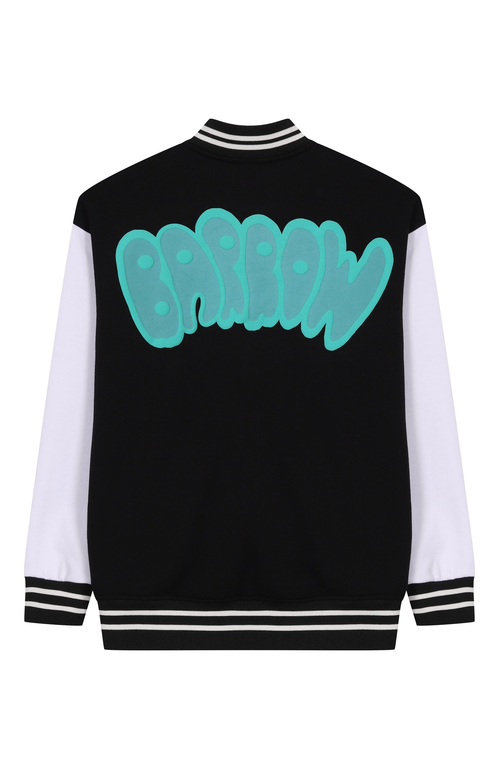 Хлопковый бомбер BARROW черно-белого цвета по цене 14600 руб., арт. S6BKJUB0102, фото 2 Хлопковый бомбер BARROW, арт. S6BKJUB0102, фото 2