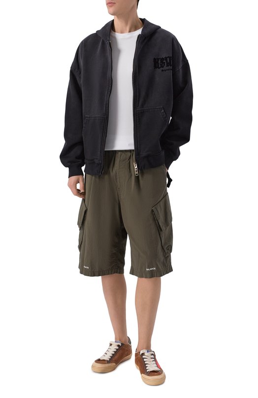 Хлопковые шорты Undercover UP1F4510-2 Хаки  UP1F4510-2 Фото 2