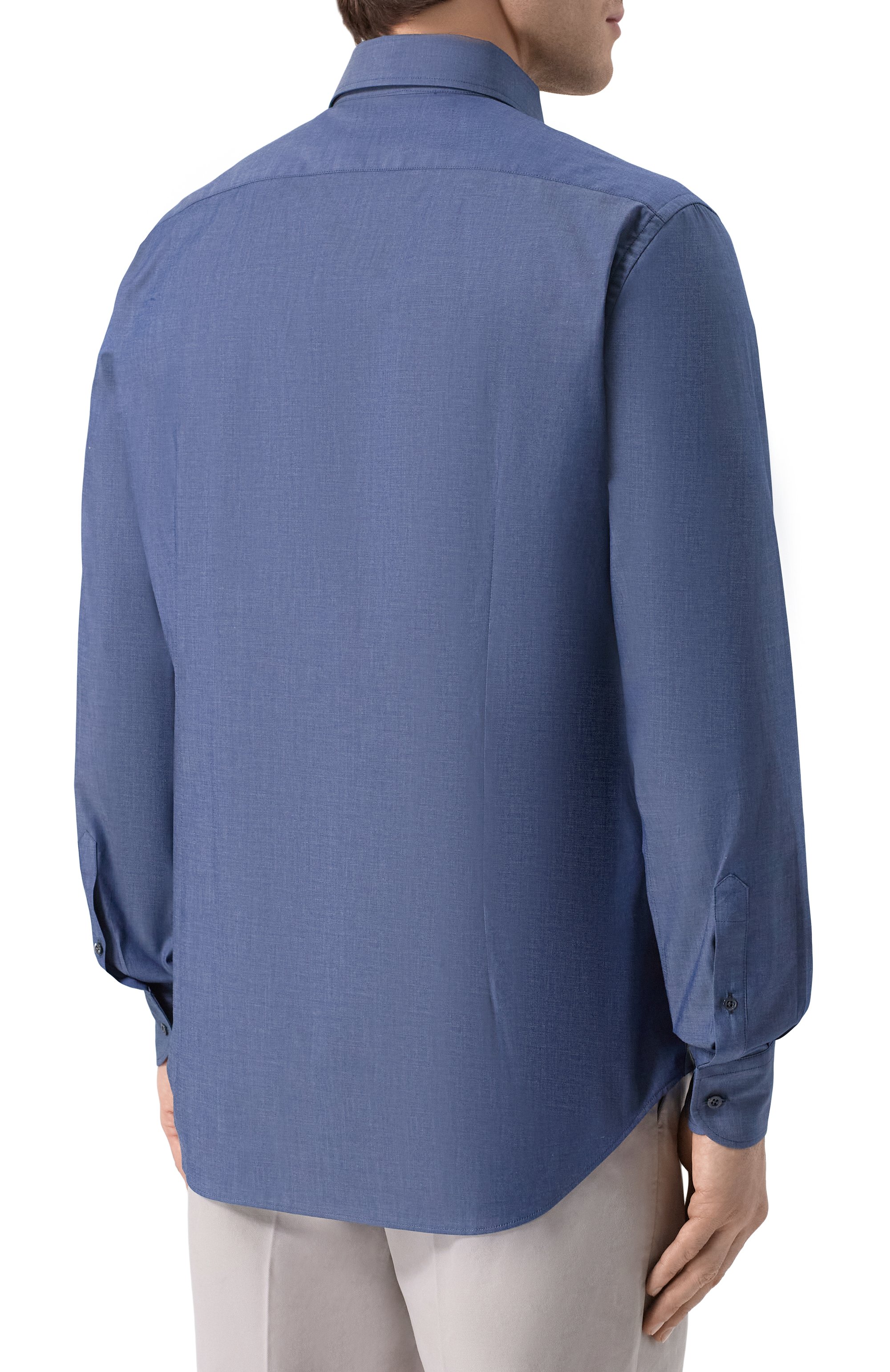 Хлопковая рубашка CORNELIANI, арт. 25P156-2511472, фото 4