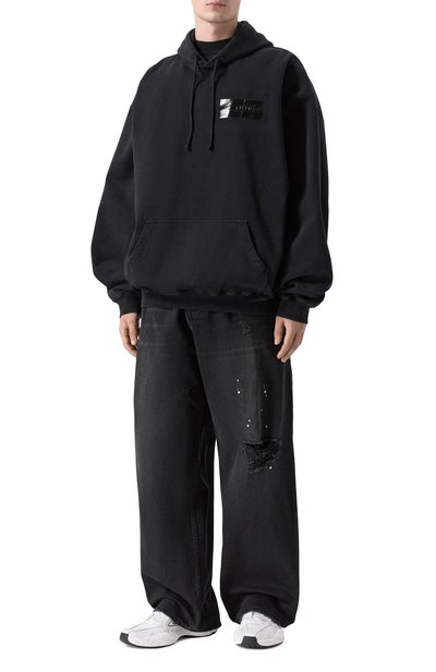 Мужской хлопковое худи VETEMENTS, арт. ME76HD147B/1302 M0LLET0N