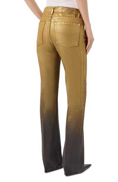 Джинсы BLUMARINE золотого цвета по цене 81950 руб., арт. RF6023/D5107, фото 4 Джинсы BLUMARINE, арт. RF6023/D5107, фото 4