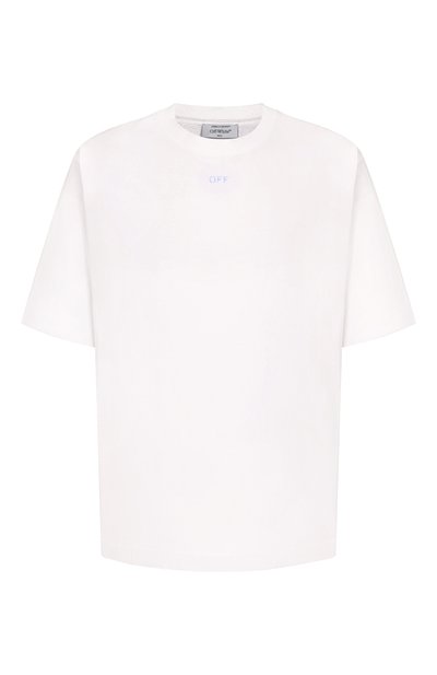 Мужская хлопковая футболка OFF-WHITE, арт. 0MAA120F25JER00D