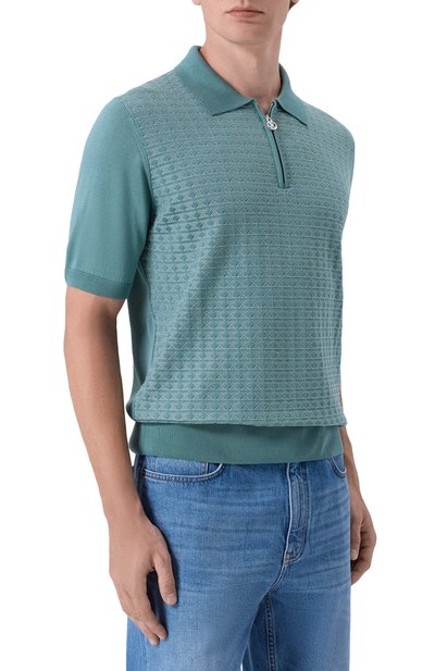 Поло из шелка и хлопка STEFANO RICCI, арт. K212038P31/F26194, фото 3