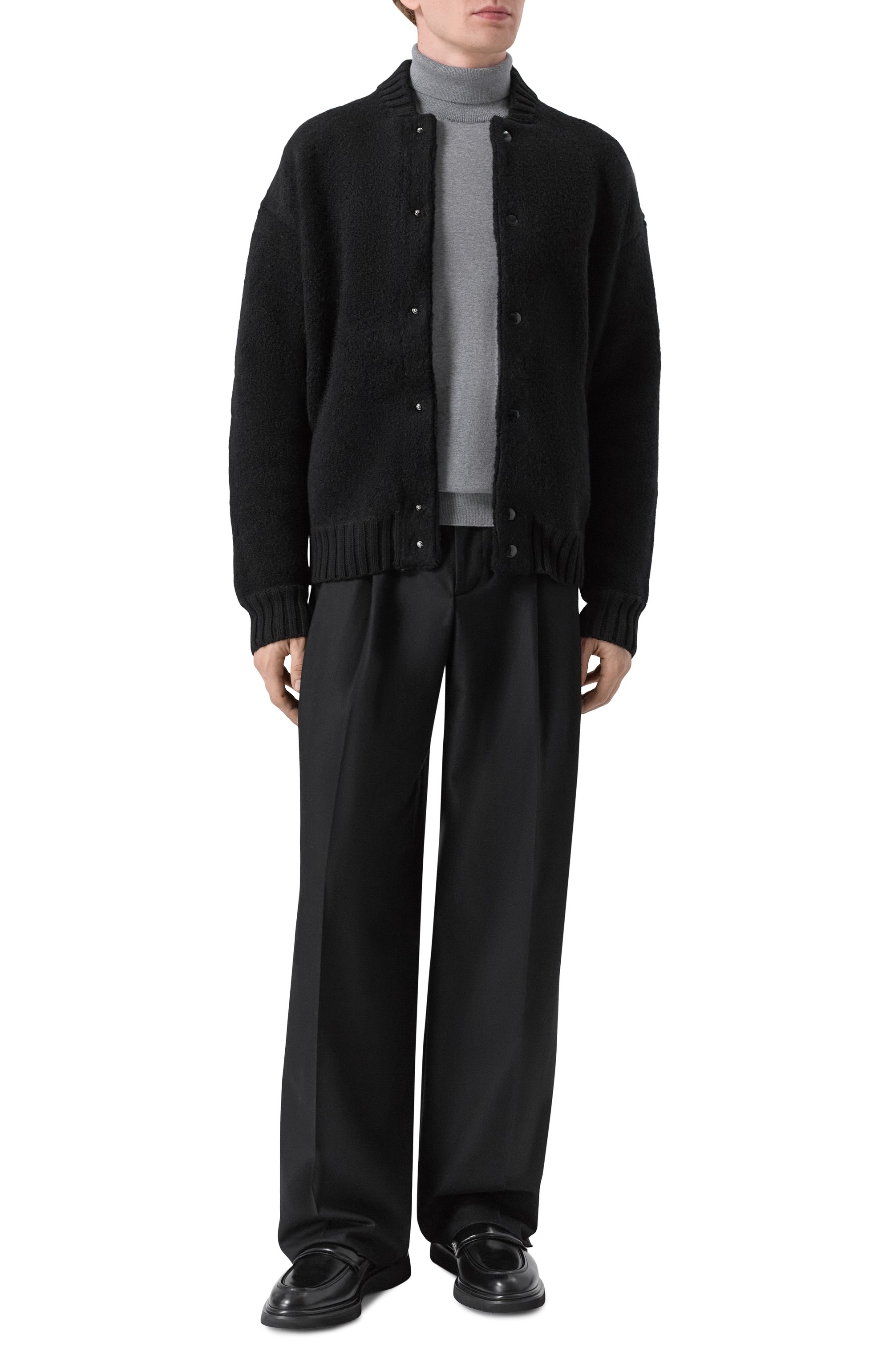 Брюки из шерсти и кашемира LANEUS черного цвета по цене 42600 руб., арт. F5LAMAKT277, фото 2 Брюки из шерсти и кашемира LANEUS, арт. F5LAMAKT277, фото 2