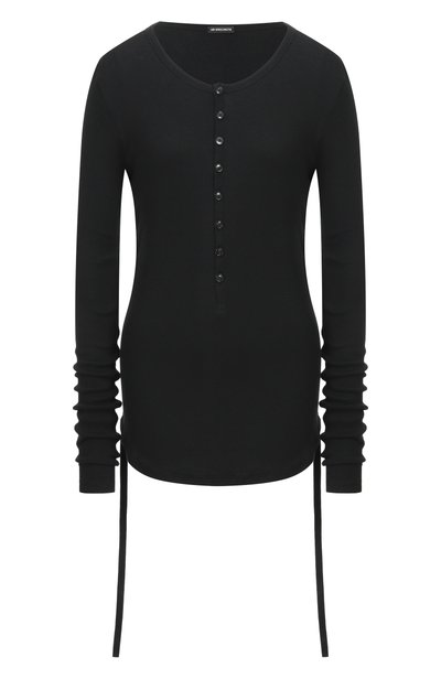 Хлопковый лонгслив-хенли ANN DEMEULEMEESTER, арт. B0014225/FA659, фото 1