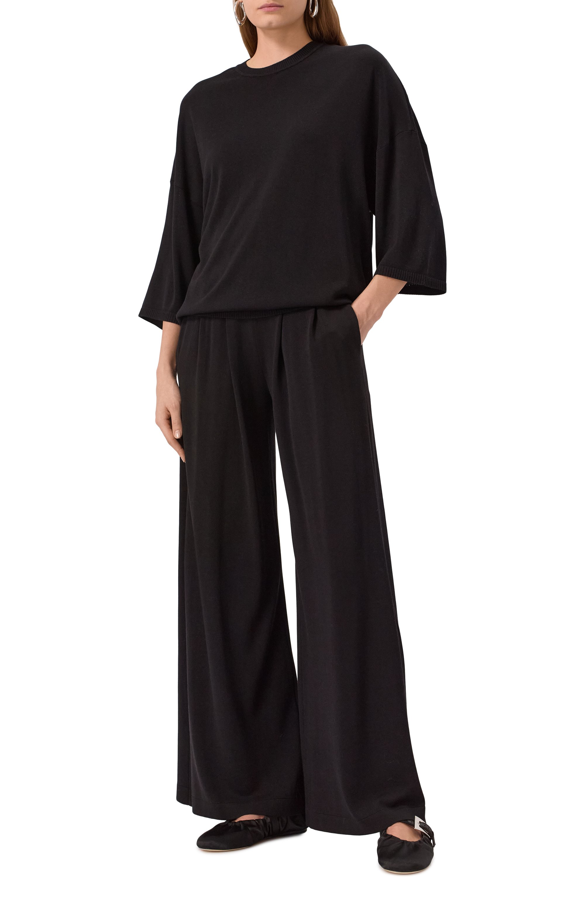 Брюки из шелка и вискозы FREEAGE, арт. S25.PT089.6070.900, фото 2