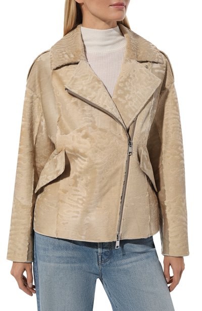 Куртка из каракульчи VICTORIA KUSENKOVA кремового цвета по цене 1320000 руб., арт. 767100012603, фото 3 Куртка из каракульчи VICTORIA KUSENKOVA, арт. 767100012603, фото 3