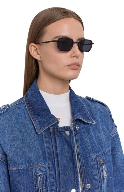 Солнцезащитные очки LUNETTERIE GENERALE синего цвета по цене 128000 руб., арт. ALL THE TIME IN THE W0RLD BL/PALLADIUM IBL, фото 3 Солнцезащитные очки LUNETTERIE GENERALE, арт. ALL THE TIME IN THE W0RLD BL/PALLADIUM IBL, фото 3