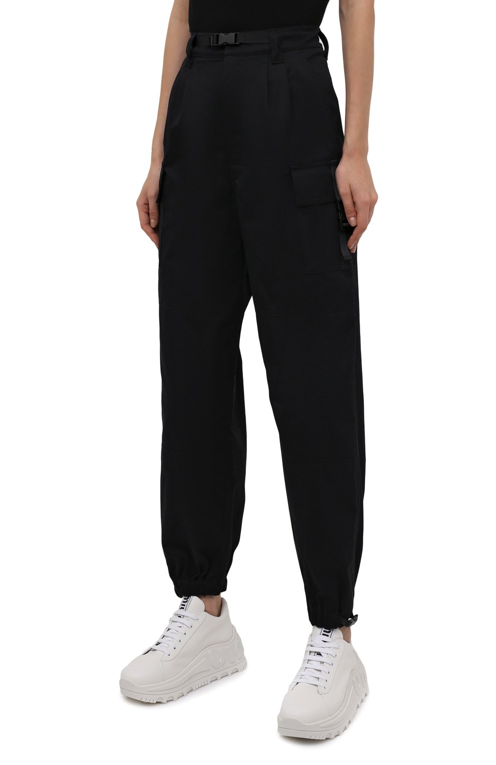 Хлопковые джоггеры MIU MIU, арт. MP1480-1ZHA-F0002, фото 3