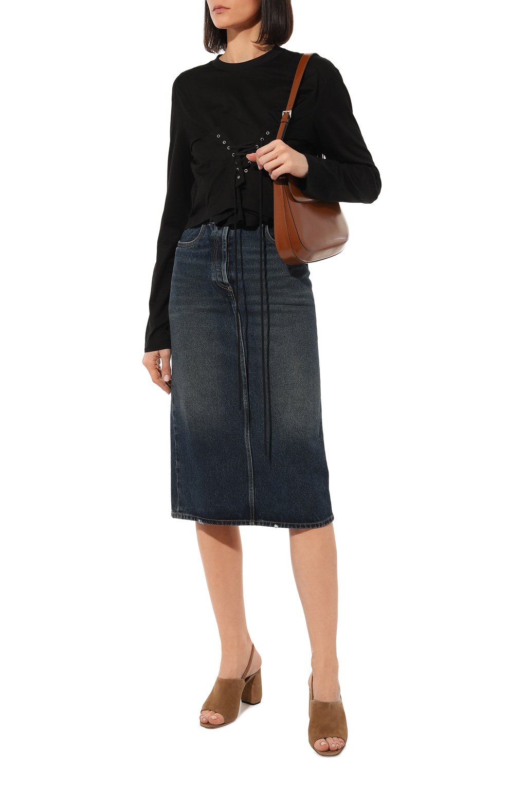 Замшевые босоножки PRADA, арт. 1X677L-008-F0040-085, фото 2