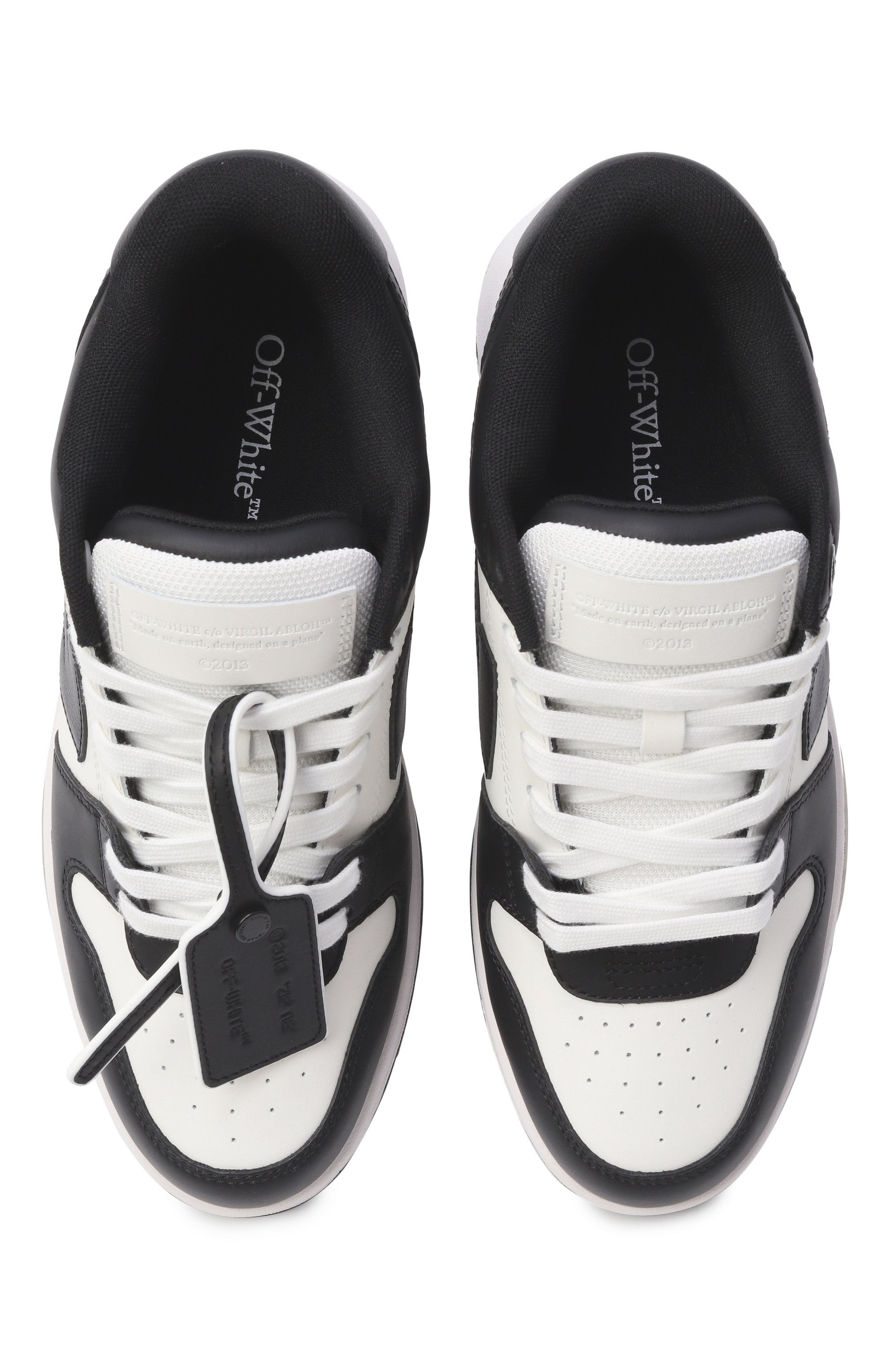 Кожаные кеды out of office OFF-WHITE, арт. 0WIA259C99LEA006, фото 6