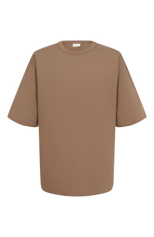 Хлопковая футболка Dries Van Noten 251-021102-1600 Коричневый 251-021102-1600