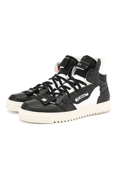 Комбинированные кеды off-court 3.0 OFF-WHITE черно-белого цвета по цене 49900 руб., арт. 0MIA065S198000161001, фото 1 Комбинированные кеды off-court 3.0 OFF-WHITE, арт. 0MIA065S198000161001, фото 1
