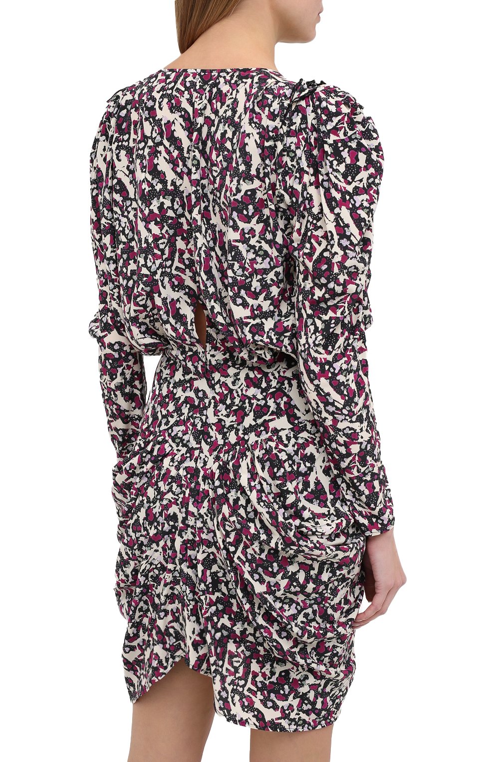 Шелковое платье ISABEL MARANT розового цвета по цене 99500 руб., арт. R01786-20A026I/MARGARETIA, фото 4 Шелковое платье ISABEL MARANT, арт. R01786-20A026I/MARGARETIA, фото 4