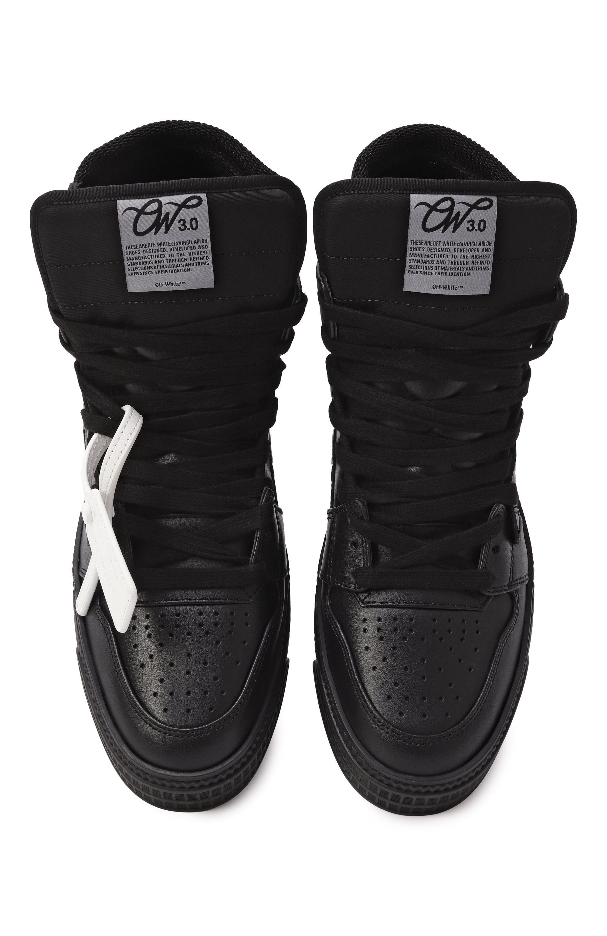 Кожаные кеды 3.0 off court courtesy OFF-WHITE, арт. 0MIA065C99LEA007, фото 6