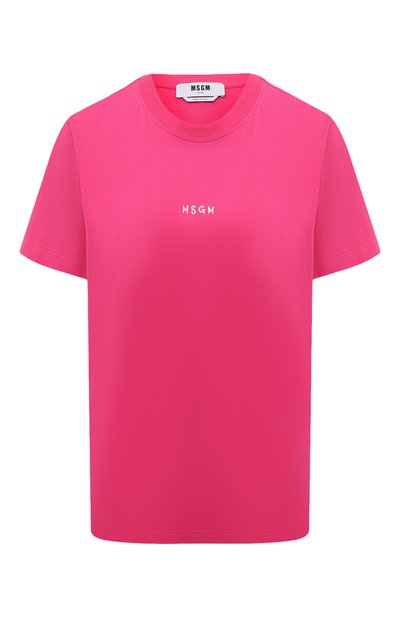 Женская хлопковая футболка MSGM, арт. 3641MDM550/247002