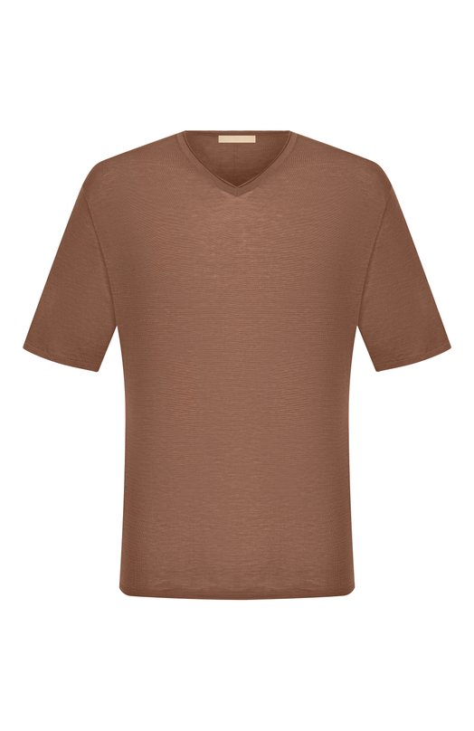 Пуловер из шелка и хлопка 12 STOREEZ 137278 Коричневый 137278