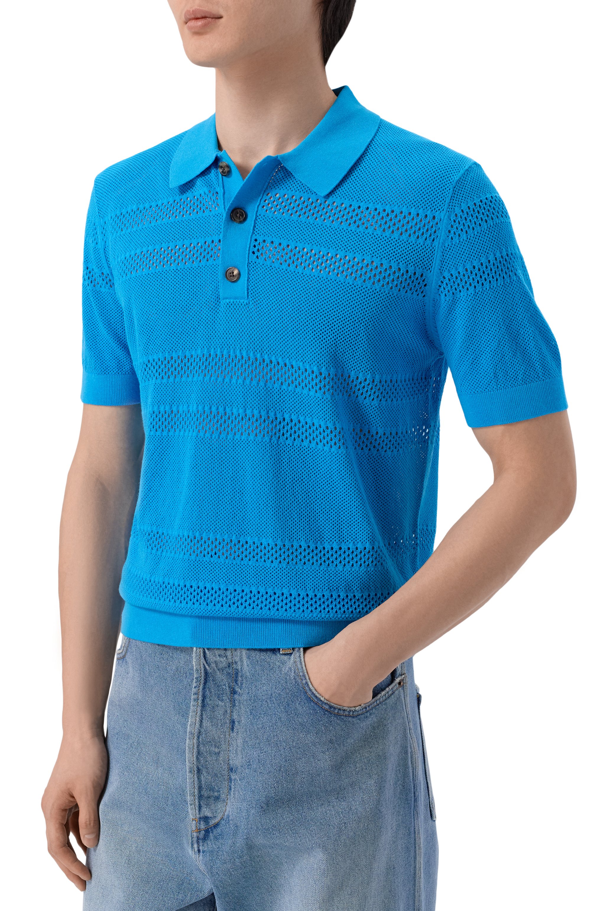 Поло из вискозы DRIES VAN NOTEN, арт. 021217/3701, фото 3