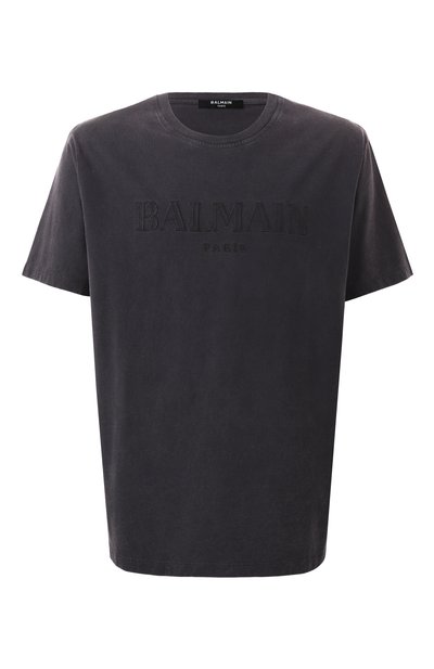 Мужская хлопковая футболка BALMAIN, арт. DH1EG010/BC72