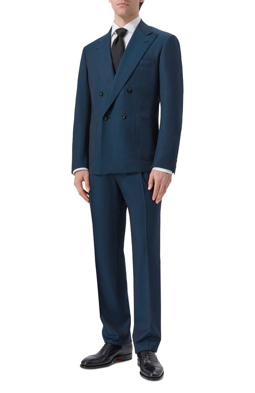 Шерстяной костюм Kiton UA87NK0641G Синий UA87NK0641G