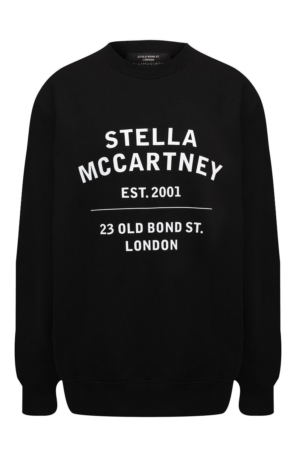 Хлопковый свитшот STELLA MCCARTNEY черного цвета по цене 49700 руб., арт. 601847/SMP83, фото 1 Хлопковый свитшот STELLA MCCARTNEY, арт. 601847/SMP83, фото 1