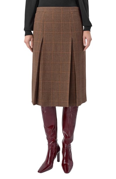 Юбка из шерсти и кашемира SAINT LAURENT, арт. 831068/Y3J45, фото 3