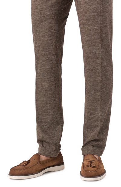 Замшевые лоферы detroit SANTONI, арт. MGDG19037BIBSRVR, фото 3