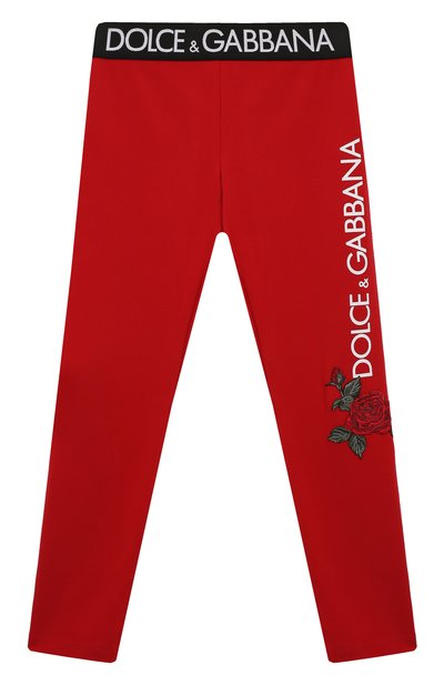 Хлопковые легинсы DOLCE & GABBANA, арт. L5JP3J/G7J7U/8-14