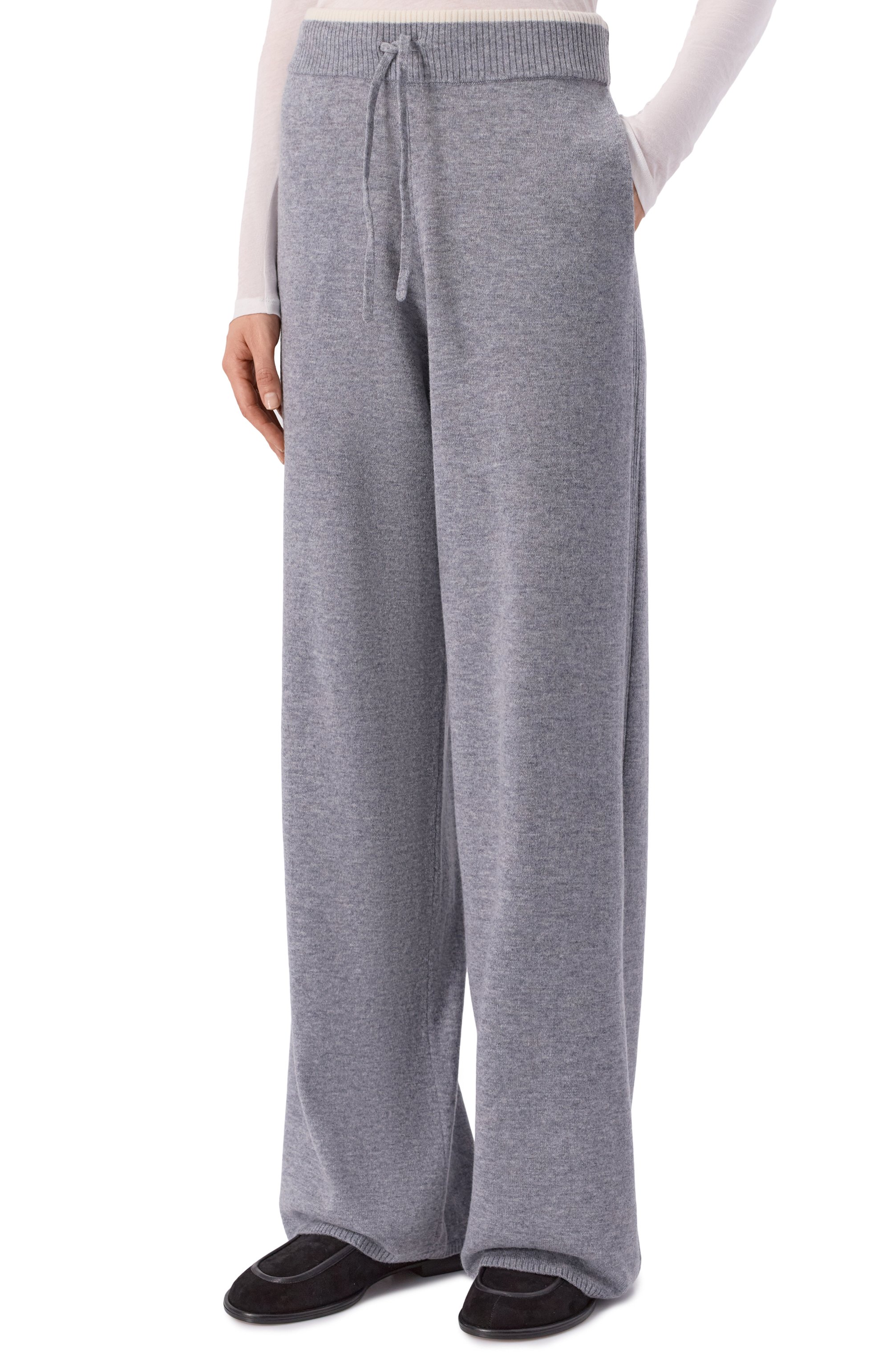 Брюки из шерсти и кашемира PINKO серого цвета по цене 27900 руб., арт. 105490/A2Q9, фото 3 Брюки из шерсти и кашемира PINKO, арт. 105490/A2Q9, фото 3