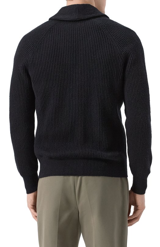 Хлопковый кардиган Brunello Cucinelli MNI708606 Чёрный  MNI708606 Фото 4