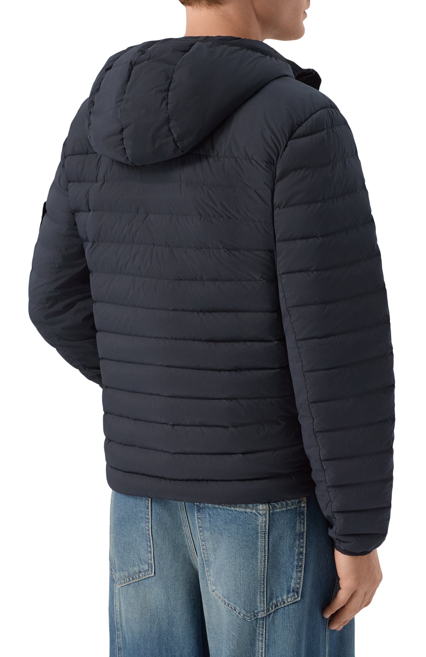 Пуховик STONE ISLAND темно-синего цвета по цене 118000 руб., арт. K2S154100020/S0183, фото 4 Пуховик STONE ISLAND, арт. K2S154100020/S0183, фото 4