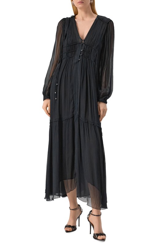 Платье из вискозы Isabel Marant Etoile 25PR00668FA/C1J07E Чёрный  25PR00668FA/C1J07E Фото 3