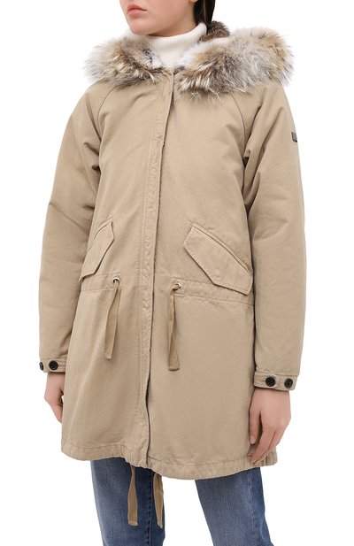 Парка с меховой подкладкой LEMPELIUS бежевого цвета по цене 174500 руб., арт. 6000/279RCS25, фото 3 Парка с меховой подкладкой LEMPELIUS, арт. 6000/279RCS25, фото 3
