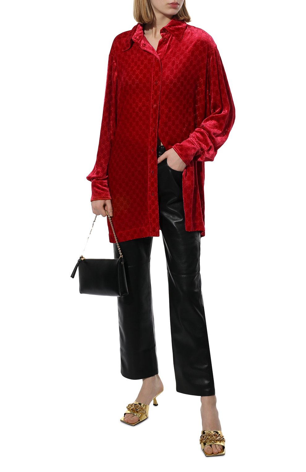 Бархатная рубашка GUCCI, арт. 664669/ZAHGE, фото 2