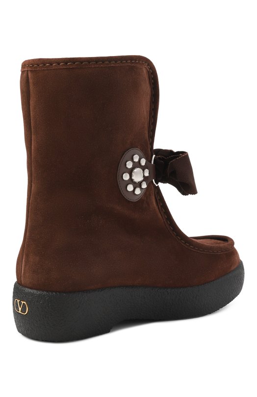 Замшевые полусапоги Snowish Valentino 7W2S0MM7/JEG Коричневый  7W2S0MM7/JEG Фото 5