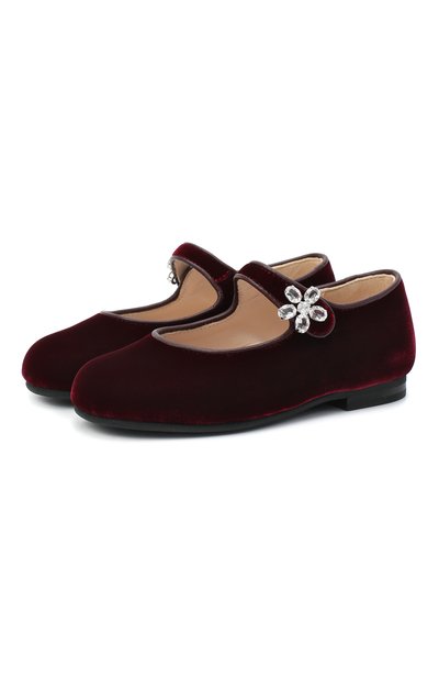 Балетки IL GUFO, арт. G285/VELLUT0 ACC0PP/23-26