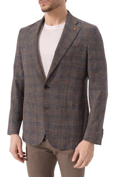 Пиджак из шерсти и хлопка SARTORIA LATORRE, арт. EF74/QH0050, фото 5