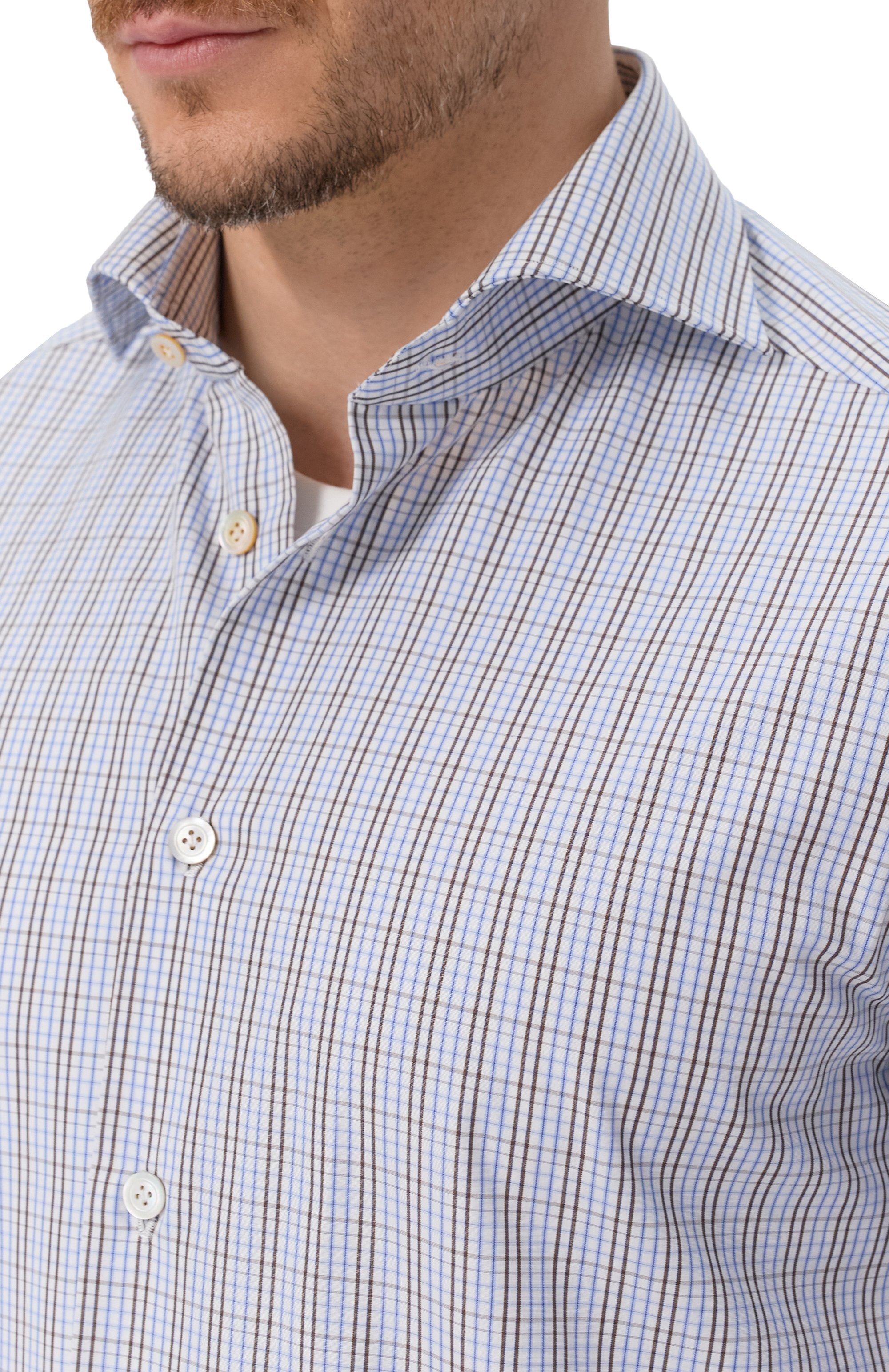 Хлопковая сорочка KITON, арт. UCCH0948223, фото 5