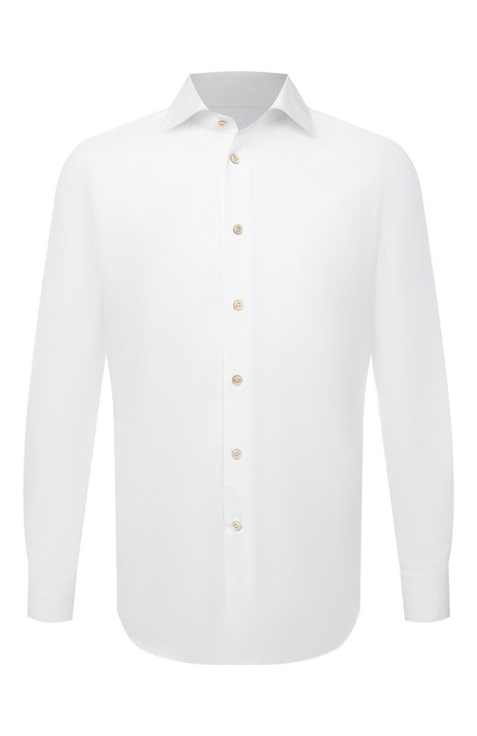 Хлопковая сорочка Kiton UCIH0660101 Белый UCIH0660101