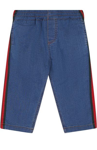 Джинсы с эластичным поясом и лампасами GUCCI, арт. 503368/X9P43, фото 1