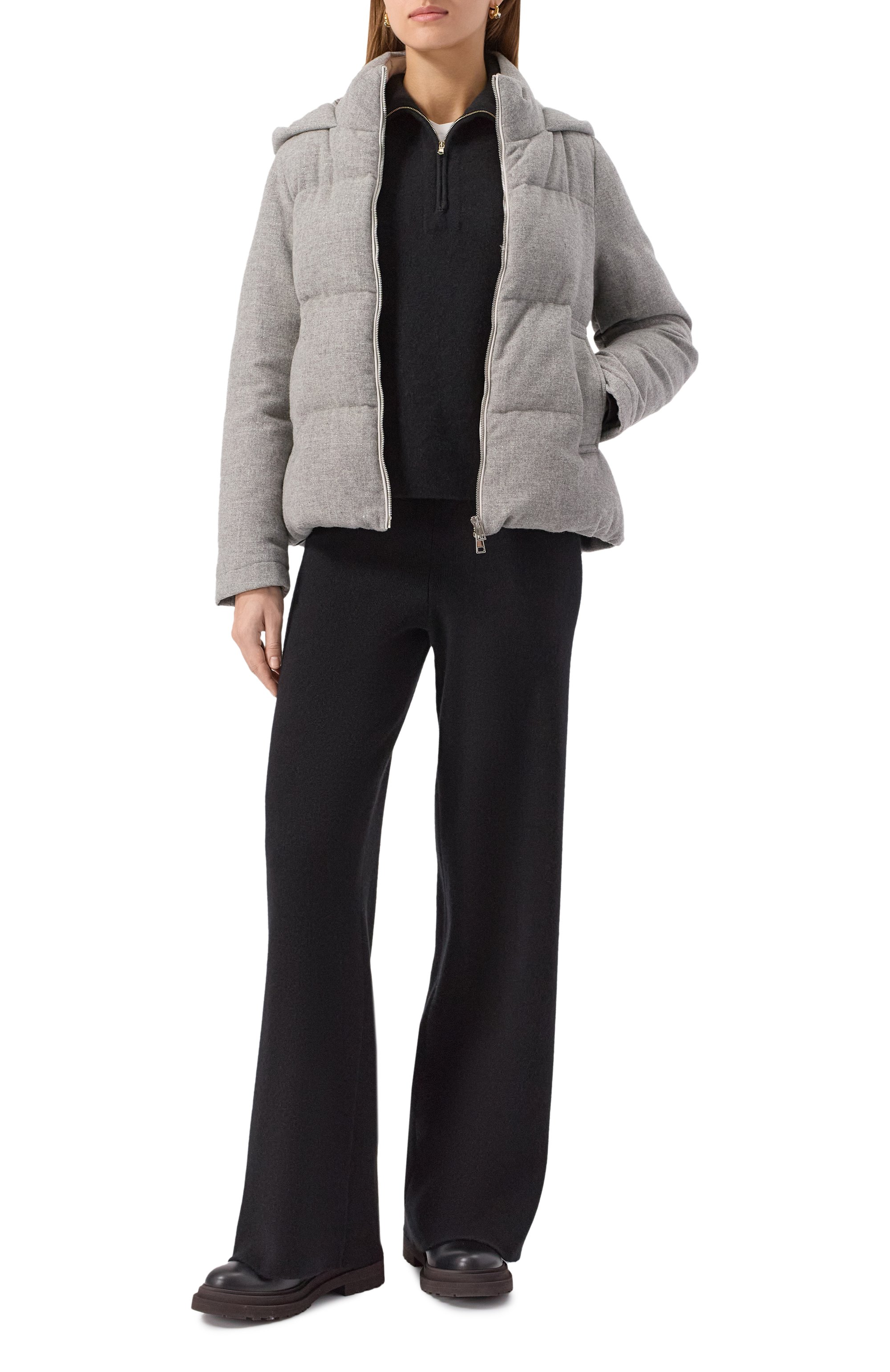 Пуховик из шерсти и кашемира KITON, арт. D54658K0553G01, фото 2