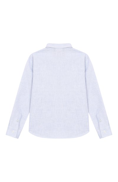 Рубашка из хлопка и льна EMPORIO ARMANI, арт. EB000978/AF20970, фото 2