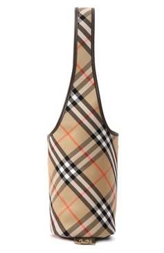 Женская сумка BURBERRY бежевого цвета, арт. 8094678 | Фото 4 (Материал сплава: Проставлено; Размер: medium; Материал: Текстиль; Драгоценные камни: Проставлено)