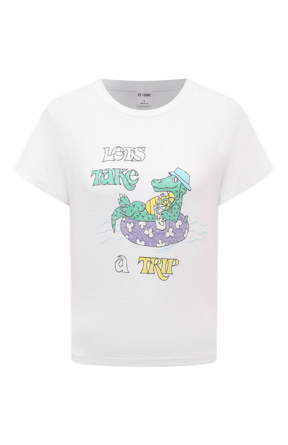 Хлопковая футболка RE/DONE, арт. 024-02WBXT001, фото 1