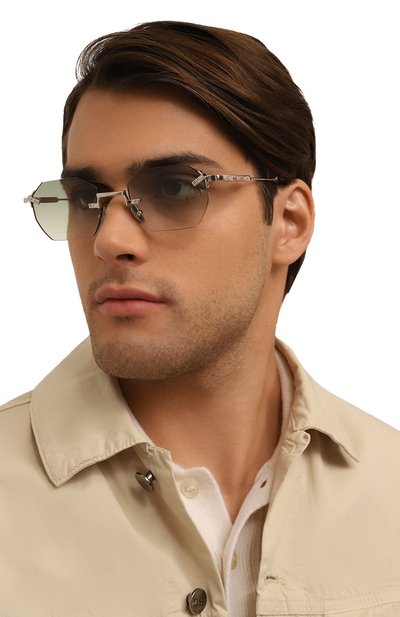 Солнцезащитные очки JOHN DALIA зеленого цвета по цене 71950 руб., арт. CURTIS C472, фото 3 Солнцезащитные очки JOHN DALIA, арт. CURTIS C472, фото 3