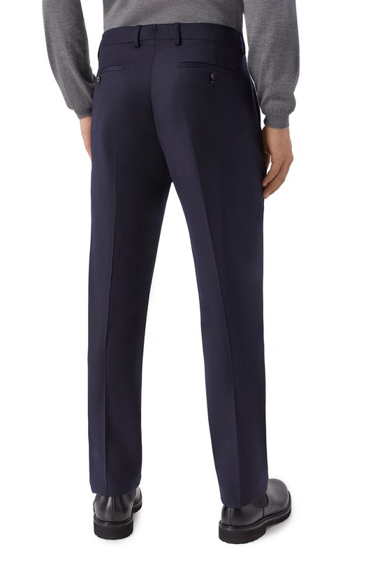 Брюки из шерсти и шелка Berwich VULCAN0 195/DR1483 Синий  VULCAN0 195/DR1483 Фото 4