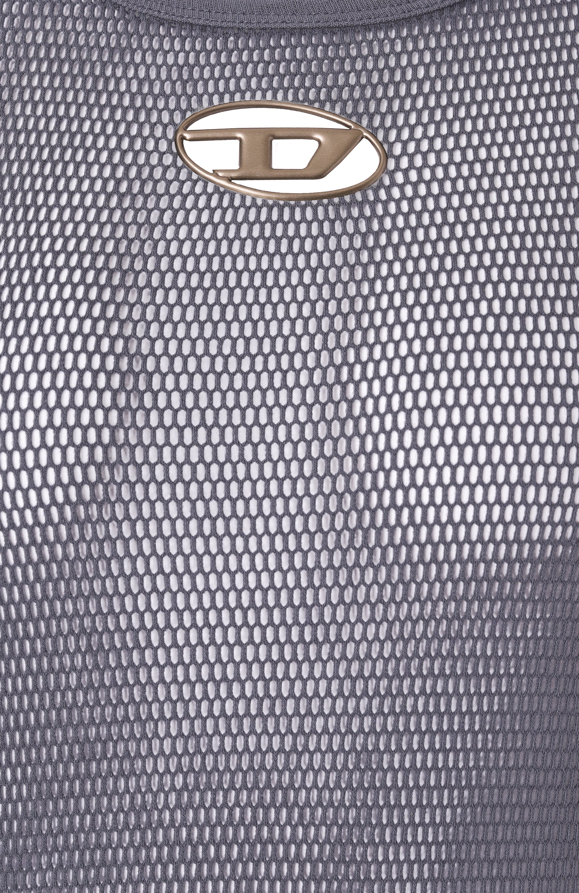 Хлопковое платье DIESEL серого цвета по цене 18100 руб., арт. A17721/0HJBS, фото 6 Хлопковое платье DIESEL, арт. A17721/0HJBS, фото 6