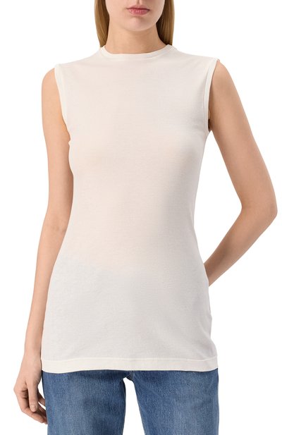 Комплект из трех хлопковых маек JIL SANDER разноцветного цвета по цене 67100 руб., арт. J40FV0106/JTN356, фото 3 Комплект из трех хлопковых маек JIL SANDER, арт. J40FV0106/JTN356, фото 3