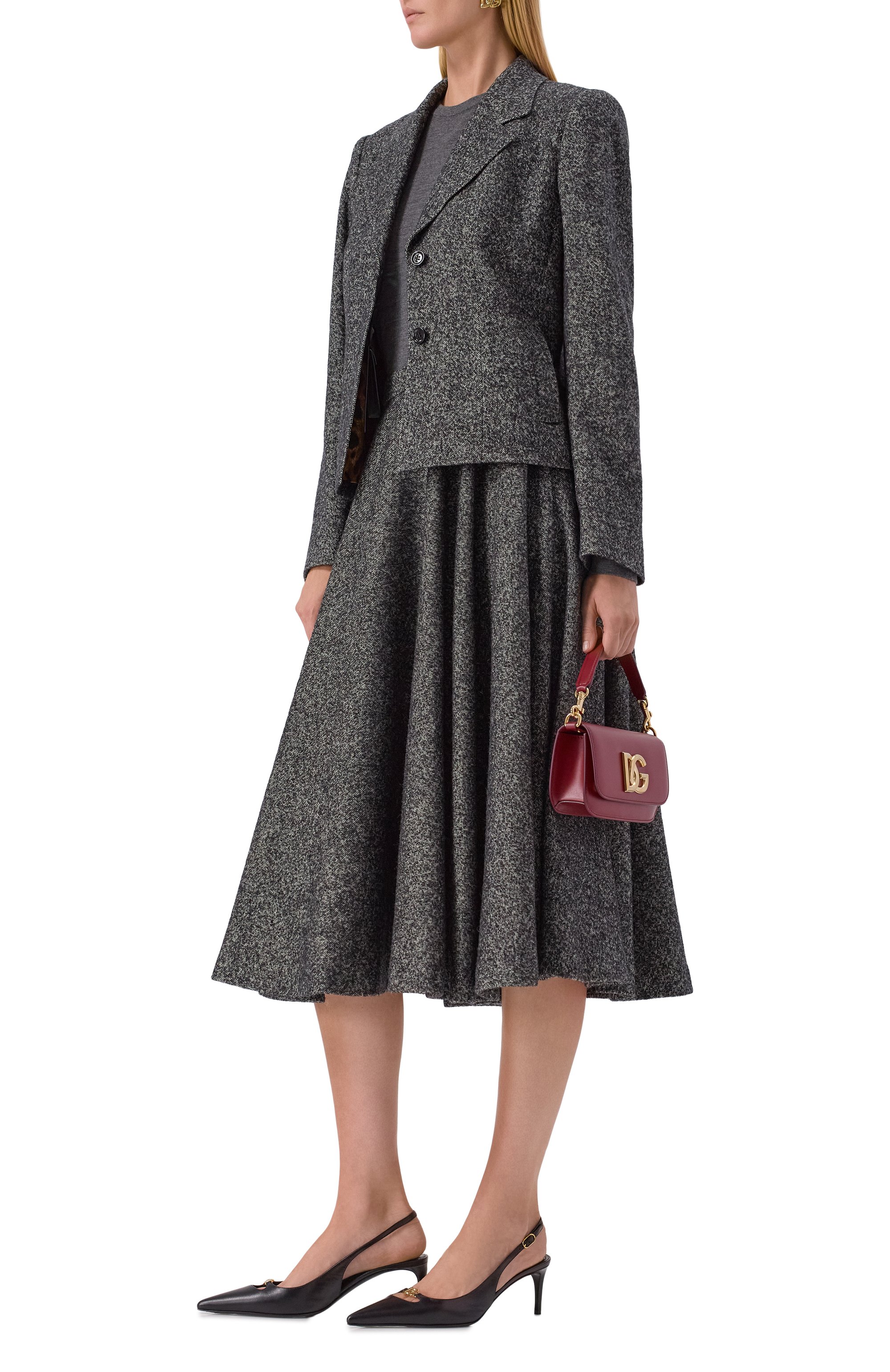 Шерстяная юбка DOLCE & GABBANA, арт. F4C6KT/FMZA0, фото 2